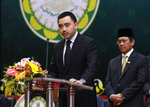 030712 YTMPSD PENGIRAN MUDA BERANGKAT KE MAJLIS PENGAGIHAN KURMA PERIPADI KDYMM