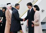 KEBERANGKATAN TIBA DULI YANG TERAMAT MULIA DAN YANG TERAMAT MULIA DI LAPANGAN TERBANG ANTARABANGSA HANEDA TOKYO