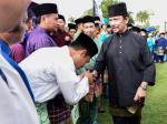 KDYMM BERKENAN BERANGKAT KE MAJLIS PERHIMPUNAN DAN PERARAKKAN SEMPENA SAMBUTAN MAULUD NABI SAW TAHUN 1438H