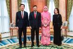 150723_MAJLIS MENERIMA MENGADAP KEHADAPAN MAJLIS DYTM DPMM DAN YTM PAIPA SARAH BAGI HE ONG YE KUNG_MENTERI KESIHATAN SINGAPURA