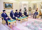 120319_KDYMM BERKENAN MENERIMA MENGADAP ROMBONGAN UNIVERSITI TEKNOLOGI MARA